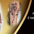 2 Tattoos 5×5 Negro